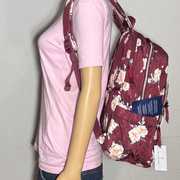 Vera Bradley Campus Backpack in Bloom and Branches NWT Performance Twill - Picture 7 of 12